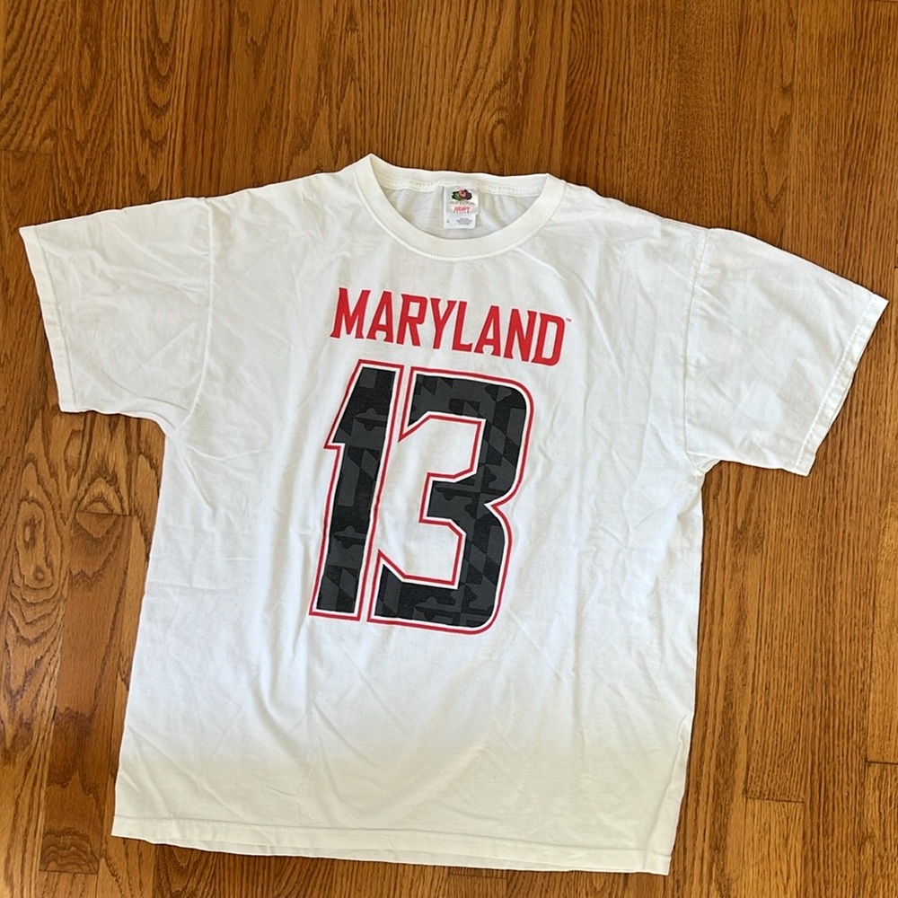 Maryland MD Terrapins TERPS T-Shirt Maryland Pride Football 13th Man Size L